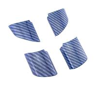 Szwaldaper Cubierta Decorativa del Panel del Volante del Coche ABS, Pegatina embellecedora de Lentejuelas, for Ford, For Focus MK2 2 2005-2012, Accesorios Adhesivos Pegatina para Volante(Carbonfiber