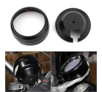 Szwaldaper Cubiertas de Panel instrumentos for velocímetro motocicleta, embellecedor aluminio CNC for Scrambler 400 800, plata/oro/rojo/negro/titanio Szwaldaper(Balck)