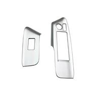 Szwaldaper Embellecedor de botón elevación ventana coche, pegatina for panel apoyabrazos puerta, color plateado mate, for Toyota, Sienta 2023 Cubierta del interruptor de la ventana del coche