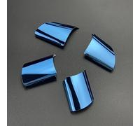 Szwaldaper Embellecedor decorativo for volante de acero inoxidable, pegatinas for coche, accesorios for automóviles, for Ford, For Focus 2 MK2 2005-2011, For KUGA, For C-MAX Pegatina para volante(Blue