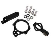 Szwaldaper Estabilizador de motocicleta CNC, 650 2015-2020, kit de soporte de montaje de amortiguadores Estabilizador de amortiguador de dirección de motocicleta(BLACK 60 25cm)