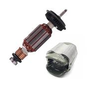 Szwaldaper Estator de anclaje de armadura de rotor AC220-240V, for Bosch, GWS850C GWS8-100 GWS8-125C GWS8-100CE GWS8-125 piezas de repuesto de amoladora angular Rotor de armadura(BLACK Rotor)