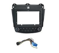 Szwaldaper Fascia de Coche 10,1 Pulgadas con Tablero Aire Acondicionado y Caja Canbus, for Accord, 7. ° 2003-2007, Marco DVD for Panel salpicadero Marco de Audio para salpicadero de Coche(with Dual)