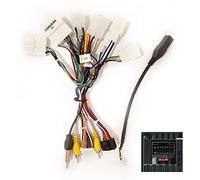 Szwaldaper Fascia de Radio Coche 10,1 Pulgadas y 2Din, for Toyota, Corolla, Levin 2013-2018, instalación en Panel estéreo, Marco CD DVD Doble DIN Marco de Audio para salpicadero de Coche(Power Cable)