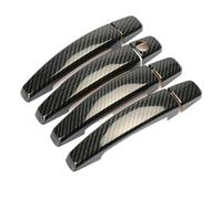 Szwaldaper For Chevrolet, Captiva, Camaro, Cruze, Malibu, Spark, cubierta de manija puerta coche, pegatinas tapa captura automática Cubierta de manija de puerta exterior de coche(Carbon Style)