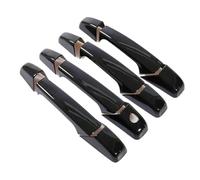 Szwaldaper For Chevrolet, Suburban Tahoe Silverado Avalanche, for GMC Yukon XL Sierra, cubiertas cromadas/negras for manijas de puertas coche Cubierta de manija de puerta exterior de coche(Schwarz)