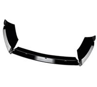 Szwaldaper For Fiesta, MK6 ST 2012-2017 parachoques delantero del coche labio divisor difusor cuerpo Kit alerón Protector de Labio del alerón del parachoques delantero(BLACK Glossy Black)