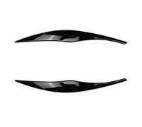 Szwaldaper For, for Serie 3 E90 E91 320I 330I 2005-2012 Cubierta de faro delantero Tira guarnición ceja Etiqueta embellecedora Negro brillante Película tintada para faros de coche