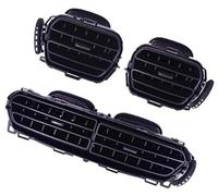 Szwaldaper For Peugeot, 301, for Citroen, C3 Salida de aire central delantera del coche Ventilación acondicionado CA 96764765ZD 96772870ZD Ventilación de aire acondicionado para automóvil(BLACK 3pcs)