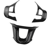 Szwaldaper for Peugeot, 308 2014 2015 2016 2017, Adhesivo for Volante de Coche, Decorativo for Tapa, Accesorios embellecedores Pegatina para Volante(Carbon Black)