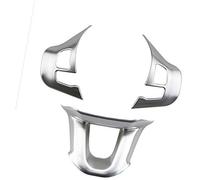 Szwaldaper for Peugeot, 308 2014 2015 2016 2017, Adhesivo for Volante de Coche, Decorativo for Tapa, Accesorios embellecedores Pegatina para Volante(Black mattte Chrome)