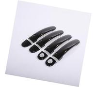 Szwaldaper for Skoda, Rapid 2011-2019 Cubiertas cromadas for manijas de puertas automóviles Cubierta de la manija de la puerta del coche(Black 2 Keyholes)