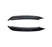 Szwaldaper For VW, for Polo MK6 2017 2 uds, faros delanteros, párpados de cejas, pegatinas negras brillantes, cubierta embellecedora de ABS, accesorios de afinación, estilo de coche Embellecedor de pá