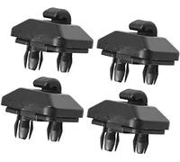 Szwaldaper Gancho de retención for Parasol de ABS for Coche, 4 Piezas, Color Beige Reemplazo del Clip de la Visera Solar(Schwarz)