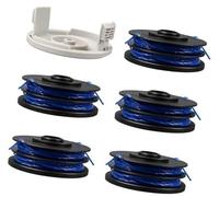 Szwaldaper Hilo de carrete for desbrozadora Ryobi, RAC123 5132002671, 1,6 mm x 8,3 m. Hilo de carrete for desbrozadora Ryobi, RLT4027, RLT4125, RLT5027, RLT6030, RLT5127, RLT6130-5132002670 (5 carrete