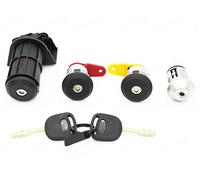 Szwaldaper JUEGO COMPLETO DE CERRADURA DE PUERTA 2 LLAVES JUEGO COMPLETO, for Ford, for Fiesta, 1989-2002 Cerradura de puerta de coche