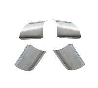 Szwaldaper Juego de 4 Uds. De embellecedores de Cubierta de Lentejuelas for Panel de Volante de Coche de Acero Inoxidable, for Ford, for Focus 2 Mk2 2005-2012, Accesorios for automóviles Pegatina pa