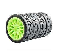 Szwaldaper Juego de Ruedas con neumáticos Grip for HSP, HPI, 1/10 1:10 for Coches de Carreras en Carretera RC 9062-6087 (9062G-6087)