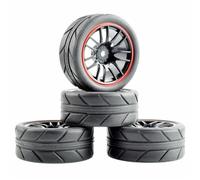 Szwaldaper Juego de Ruedas con neumáticos Grip for HSP, HPI, 1/10 1:10 for Coches de Carreras en Carretera RC 9068-6087