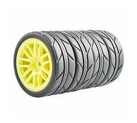 Szwaldaper Juego de Ruedas con neumáticos Grip for HSP, HPI, 1/10 1:10 for Coches de Carreras en Carretera RC 9062-6087 (9062Y-6087)