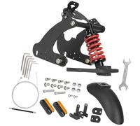 Szwaldaper Kit de Amortiguador Trasero, para Scooter eléctrico para NIU Kqi2 Kqi3 Construcción Acero ABS Reducción Ruido conducción Suave Sistema de resortes de suspensión Delantera
