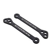 Szwaldaper Kit de enlace descenso ajustable acero CNC, suspensión motocicleta, varilla palanca cojín trasero Tiger 800 XC XCX XR XRX Kit de enlace de descenso para motocicleta(Schwarz)