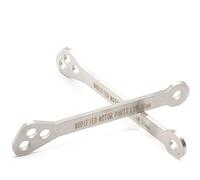 Szwaldaper Kit de enlace descenso ajustable acero CNC, suspensión motocicleta, varilla palanca cojín trasero Tiger 800 XC XCX XR XRX Kit de enlace de descenso para motocicleta(Silver)