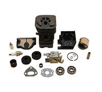 Szwaldaper Kit de sello aceite cojinete carburador pistón cilindro 38mm y 40mm, repuestos motosierra, for Husqvarna, 136, 137, 141, 142 Kit de reparación de carburador de 2 tiempos(142 40MM)