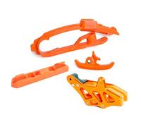 Szwaldaper Kit deslizante de cadena basculante for Motocross, abrazadera manguera freno con guía protectora CNC, for KTM, 125-450 200 250 XC SX SXF 2012-2020 Szwaldaper(One set)