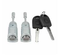 Szwaldaper Llave de cilindro cerradura puerta, para Vw, Golf, Iv, Bora, Skoda, para Fabia 604837167 604837168 con 2x Conjunto de mecanismo de cerradura de puerta de coche.