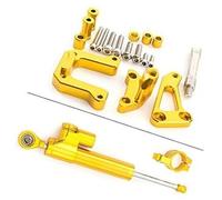 Szwaldaper M-SLAZ, Kit de montaje de soporte de soporte estabilizador de aluminio CNC for motocicleta Estabilizador de amortiguador de dirección de motocicleta(BLACK 7)