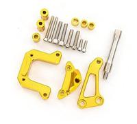 Szwaldaper M-SLAZ, Kit de montaje de soporte de soporte estabilizador de aluminio CNC for motocicleta Estabilizador de amortiguador de dirección de motocicleta(BLACK 10)