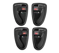 Szwaldaper Manijas interiores de las puertas del automóvil, manija delantera, trasera izquierda y derecha lado conductor, for Hyundai, Accent 2000-2006 ABS negro (4pcs One Set)