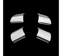 Szwaldaper Marco embellecedor de Cubierta Decorativa for Volante de Coche, Cromado ABS, for Ford,For Focus 2 MK2 2005-2013, Accesorios 4 Uds. Pegatina para Volante