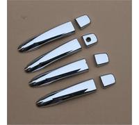 Szwaldaper Moldura embellecedora de tapa captura cubierta manija puerta coche cromada negra brillante, for NISSAN, Pulsar C13 2015-2019 Cubierta de manija de puerta exterior de coche(Silver No Button)