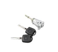 Szwaldaper Para Golf, Iv, Bora, Fox, Polo, cilindro de cerradura puerta izquierda y derecha con 2 llaves 1u0837168 1u0837167e 6q4837167e Conjunto de mecanismo de cerradura de puerta de coche.(-left)
