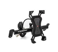 Szwaldaper Parabrisas GPS/teléfono Inteligente navegación GPS Soporte de Placa Adaptador, for Pieza de Motor SMY JOYMAX Z 300 CRUISYM 300 Soporte para teléfono de Motocicleta(CM-USB Charging)