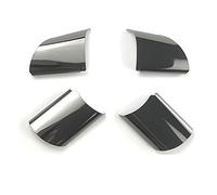 Szwaldaper Pegatinas de Cubierta Decorativa for Volante, for Ford, Focus 2 MK2 2005-2011, KUGA 2008-2012, C-MAX 2007-2010, Accesorios for Coche Pegatina para Volante(Schwarz)