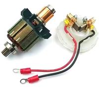 Szwaldaper Portaescobillas de carbón y escobilla for DHP456 BHP456 BDF DDF456 619263-3, Rotor Rotor de armadura