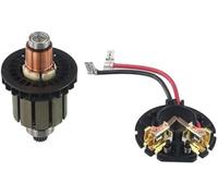 Szwaldaper Portaescobillas y juego de escobillas carbón for rotor DDF482, for equipos MAK Rotor de armadura