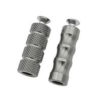 Szwaldaper Reposapiés for Palanca de Cambios de Motocicleta CNC Universal M6 Racing, Pedal de Freno, estriberas, reposapiés for Motocicleta Szwaldaper(Grey)