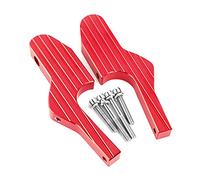 Szwaldaper Reposapiés universales for Scooter, Extensiones de estriberas for Pasajero, estriberas extendidas CNC, for Vespa, GT GTS GTV 60 125 200 250 300 300ie Szwaldaper(Rot)