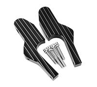 Szwaldaper Reposapiés universales for Scooter, Extensiones de estriberas for Pasajero, estriberas extendidas CNC, for Vespa, GT GTS GTV 60 125 200 250 300 300ie Szwaldaper(Schwarz)