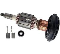 Szwaldaper Repuestos de anclaje de rotor for Bosch, martillo demoledor GBH11DE GSH11E (rotor + escobillas de carbón + rodamiento) Rotor de armadura para maquinaria de jardinería