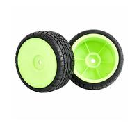 Szwaldaper Ruedas Speed Tires for HSP, 1/10 1:10 Touring Car RC 9071-8003 4 Piezas de Esponja de inserción (Green Wheel)
