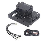Szwaldaper Soporte de navegación de carga inalámbrica para teléfono móvil para motocicleta, GPS, para YAMAHA, XT1200Z Super Tenere 2020 2019 2018 2017 soporte de teléfono de motocicleta (juego de