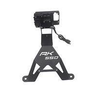 Szwaldaper Soporte de navegación Media Delantera for Motocicleta, Carga de teléfono móvil GPS KYMCO AK550 Soporte para teléfono de Motocicleta(O)