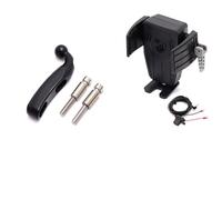Szwaldaper Soporte de teléfono GPS Soporte de navegación Carga inalámbrica rápida, for Motocicleta Gold Wing GL 1800 F6B GL1800 DCT 2018-2021 2020 Soporte para teléfono de Motocicleta(Ae)