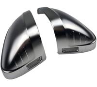 Szwaldaper Tapa de espejo retrovisor lateral cromado plateado mate for A4, A5, S4, S5, B9 (2017-2020) (con asistencia) Marco del espejo retrovisor(BLACK With assist)