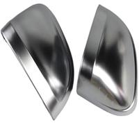 Szwaldaper Tapa de espejo retrovisor lateral cromado plateado mate for A4, A5, S4, S5, B9 (2017-2020) (con asistencia) Marco del espejo retrovisor(BLACK No Hole)